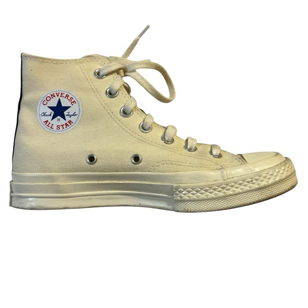 Converse x Comme des Garcons PLAY Chuck 70 High Top Sneaker Mens 4 Womens 6 - Picture 8 of 10
